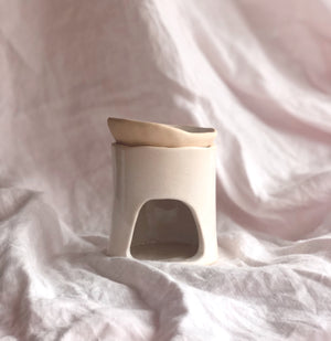 Ceramic Oil Burner - Cream